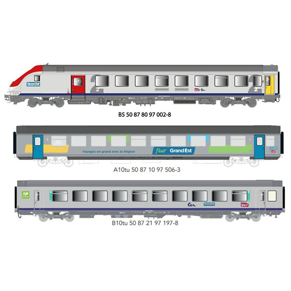 Coffret b5 Grand Est ex Bourgogne avec vtu 84 fluo