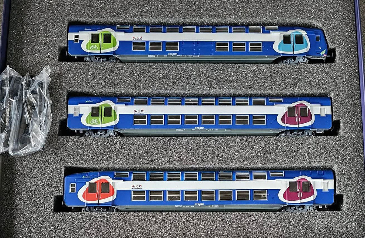 Coffret vb2n transilien base Vitrains Réf: 3eleBDhe Comprend Bxe, BSe, BDh. – Image 2