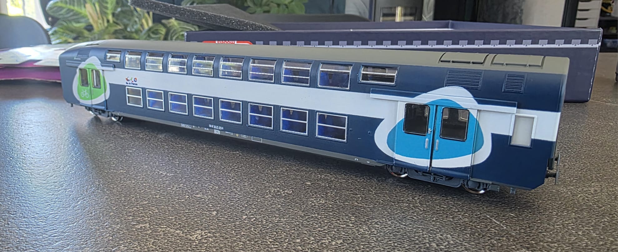 Coffret vb2n transilien base vitrains Réf 3eleidf, sans éclairage, 3 éléments Comprend: BDe, Be, Bxe. – Image 4